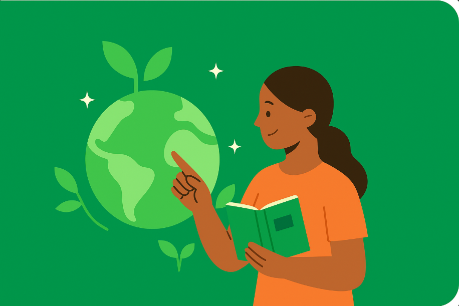Eco learning illustration